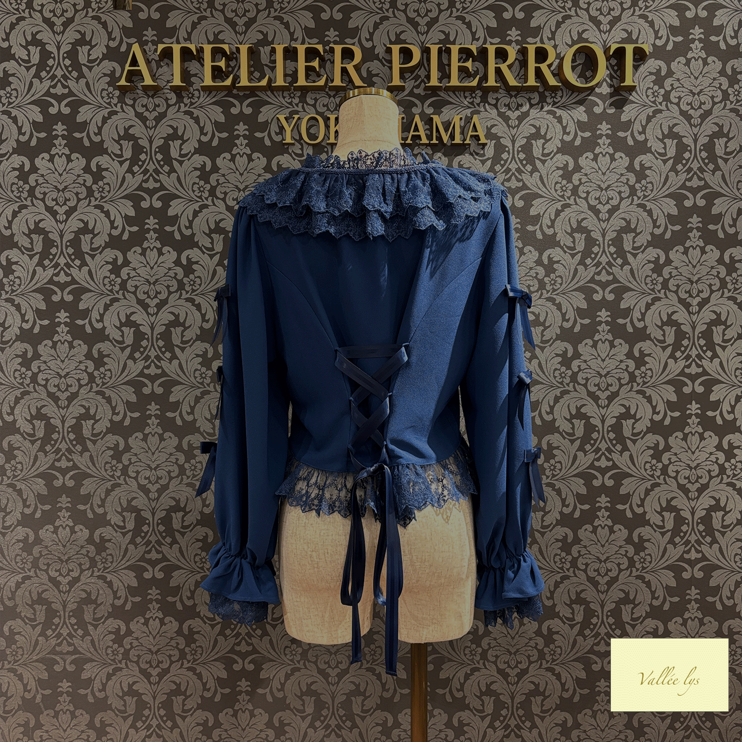 [Vallee Lys] Valleris Sugar Lace Ribbon Bolero白色/波尔多/海军/黑色