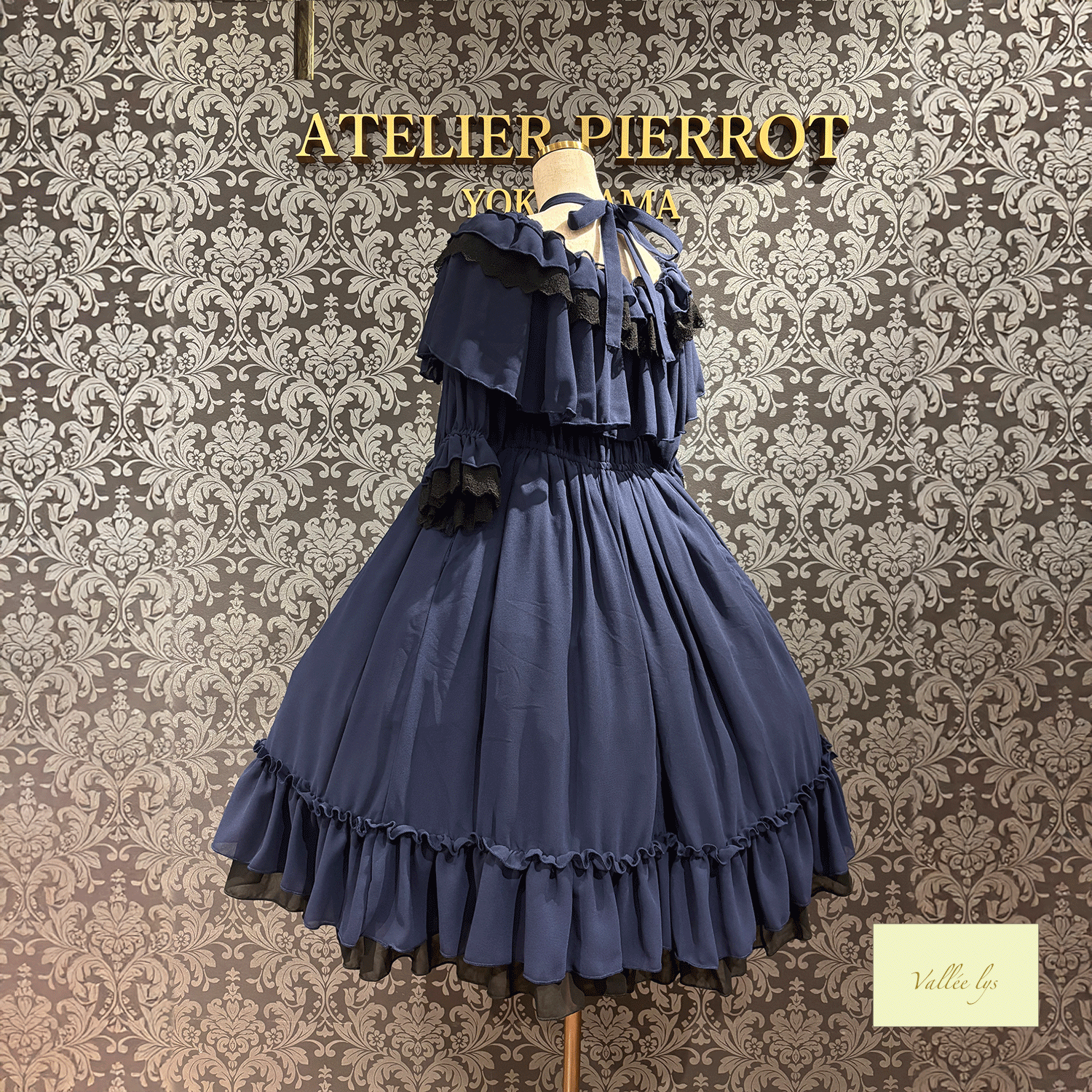 [Vallee Lys] Vallelis祝福的面纱礼服白色/波尔多/紫色/海军/黑色