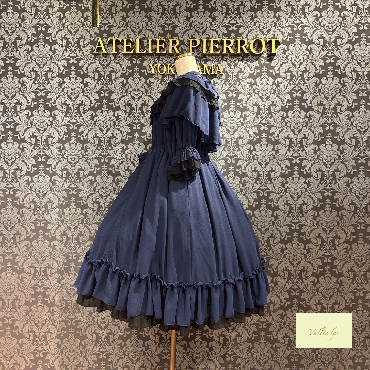 [Vallee Lys] Vallelis祝福的面纱礼服白色/波尔多/紫色/海军/黑色