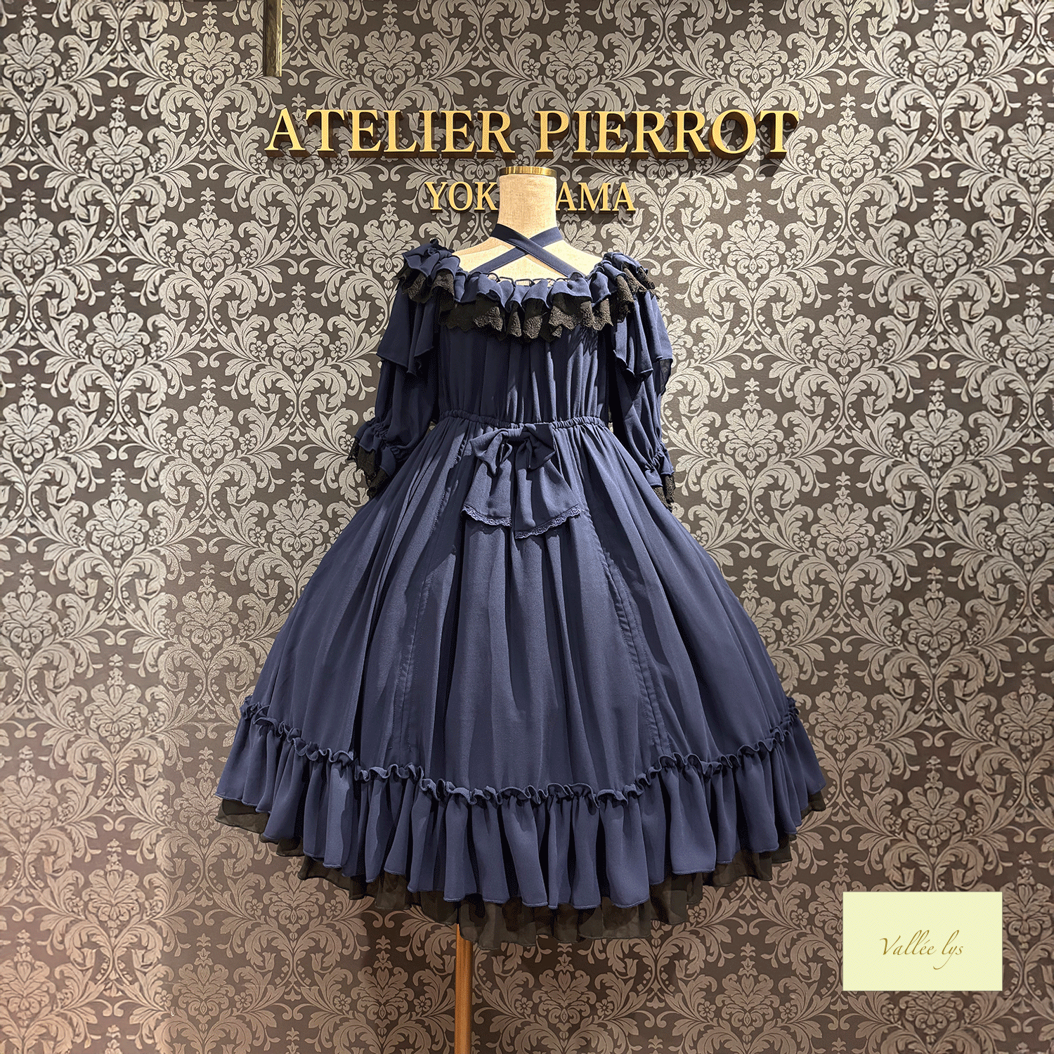 [Vallee Lys] Vallelis祝福的面纱礼服白色/波尔多/紫色/海军/黑色
