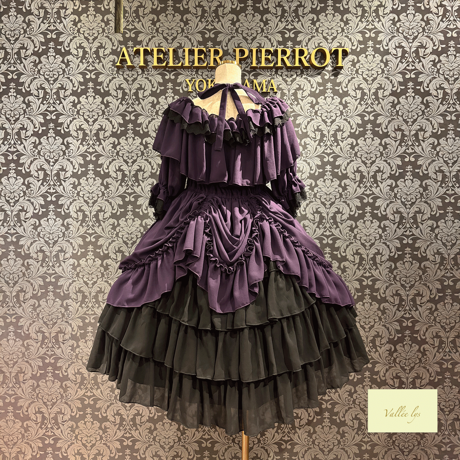 [Vallee Lys] Vallelis祝福的面纱礼服白色/波尔多/紫色/海军/黑色