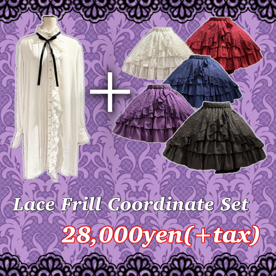【ATELIER PIERROT】　Sweet Lace Ribbon Headband 　ホワイト/ボルドー/ブラック×ホワイト/ブラック main image 1