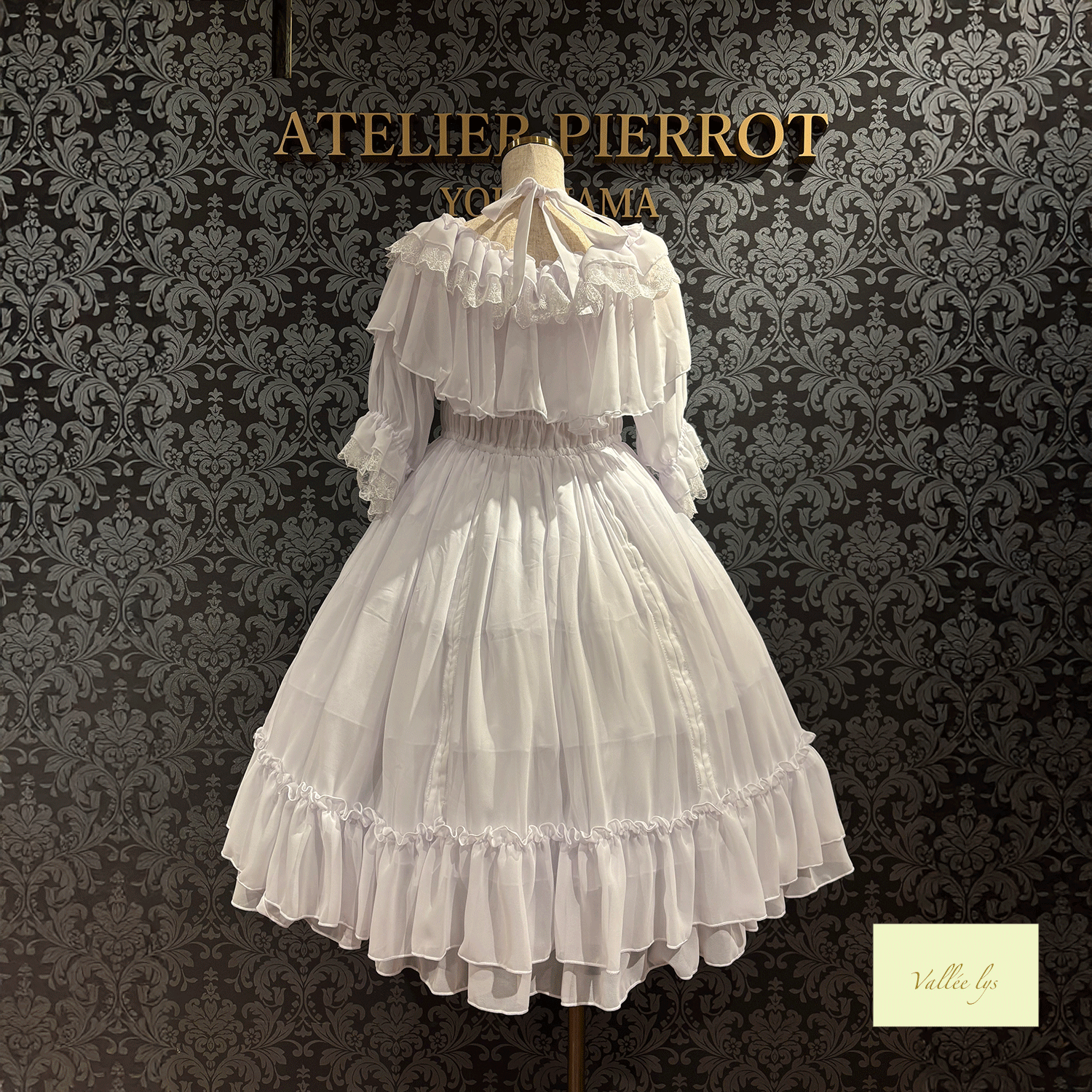 [Vallee Lys] Vallelis祝福的面纱礼服白色/波尔多/紫色/海军/黑色