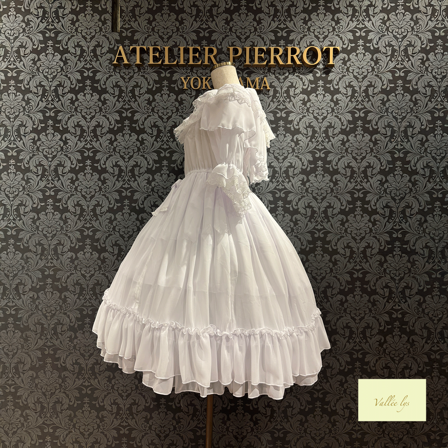 [Vallee Lys] Vallelis祝福的面纱礼服白色/波尔多/紫色/海军/黑色
