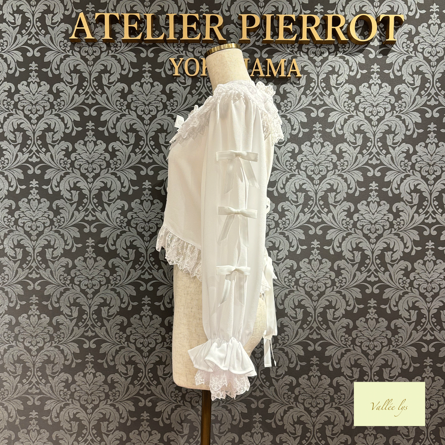 [Vallee Lys] Valleris Sugar Lace Ribbon Bolero白色/波尔多/海军/黑色