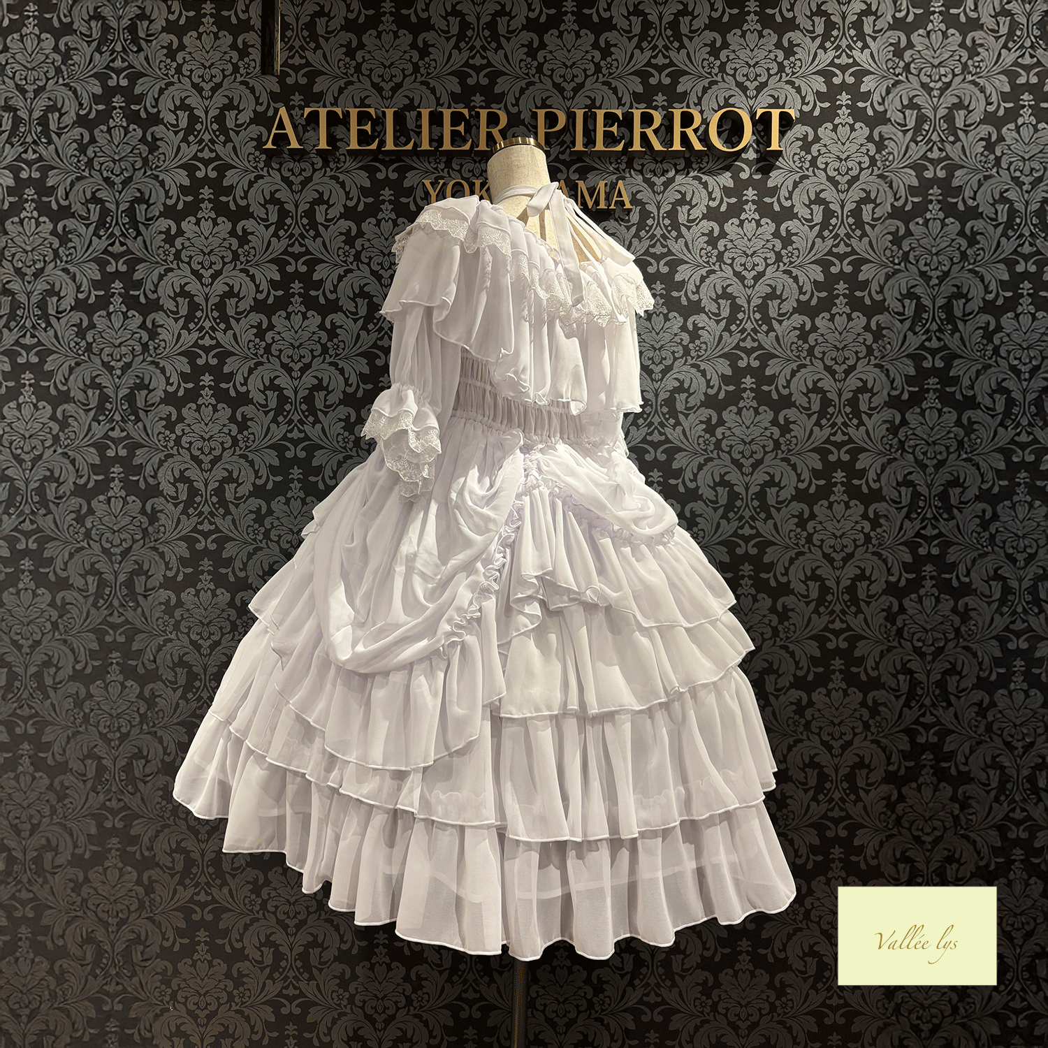 [Vallee Lys] Vallelis祝福的面纱礼服白色/波尔多/紫色/海军/黑色