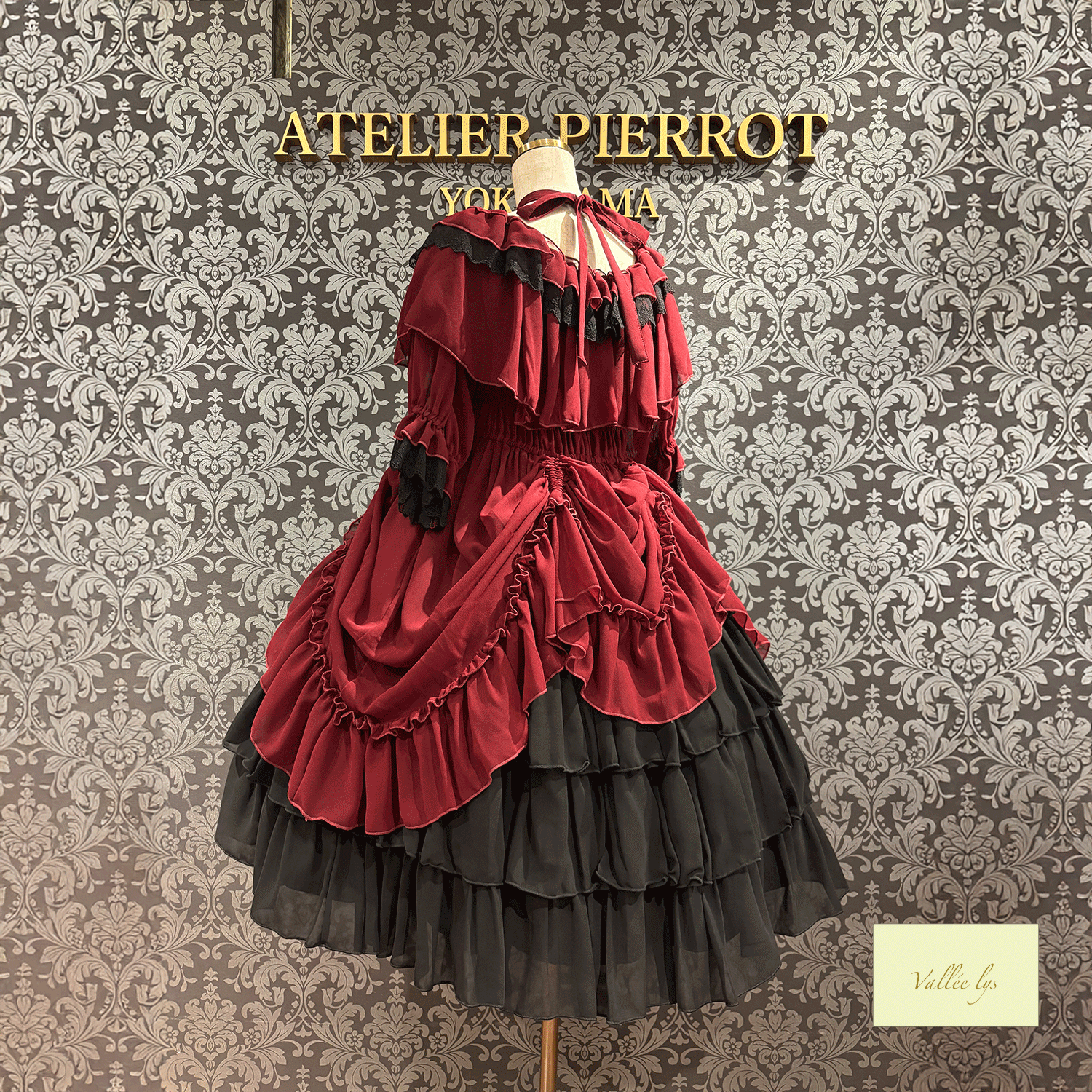 [Vallee Lys] Vallelis祝福的面纱礼服白色/波尔多/紫色/海军/黑色