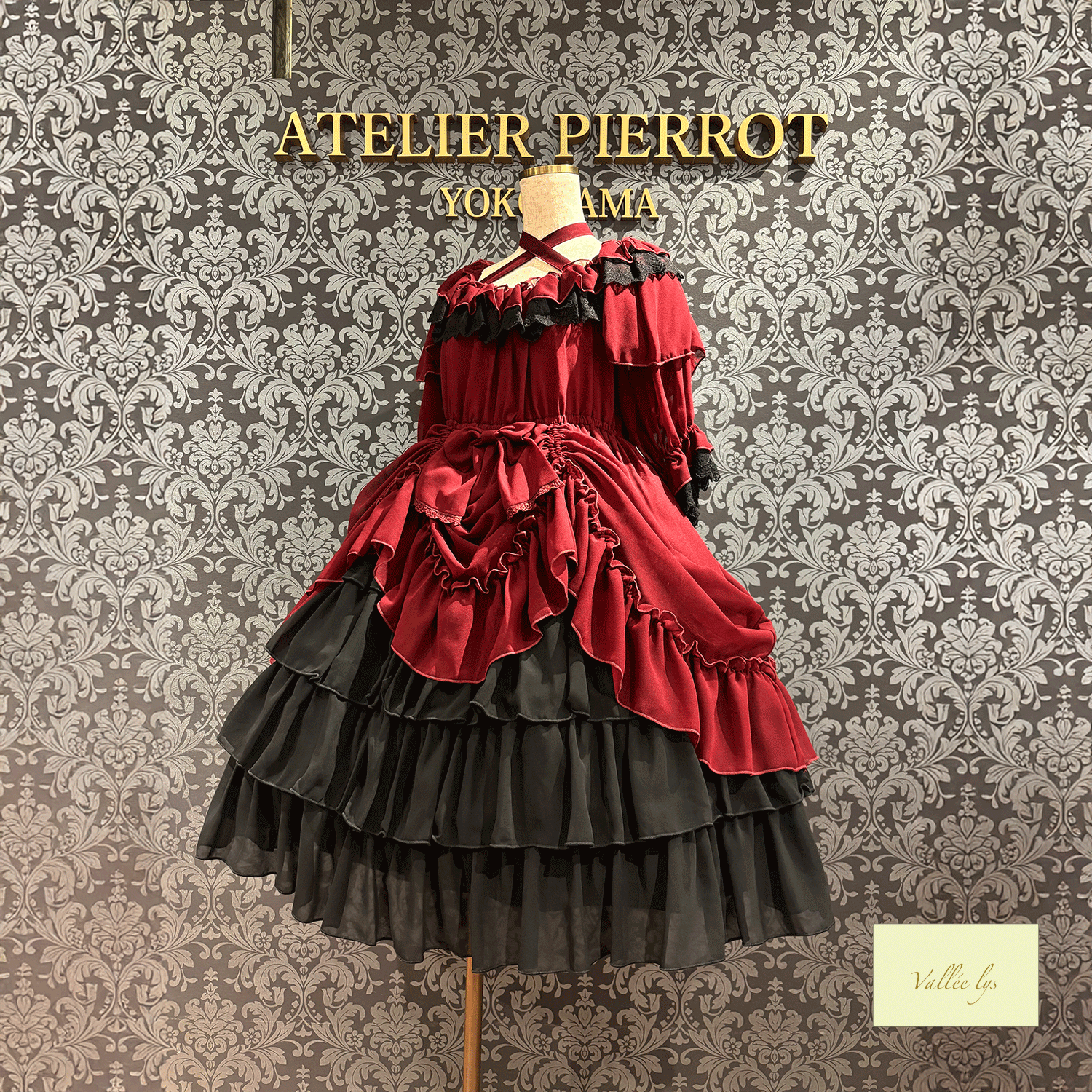 [Vallee Lys] Vallelis祝福的面纱礼服白色/波尔多/紫色/海军/黑色