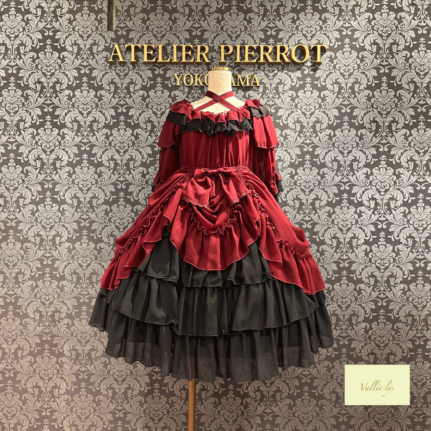 [Vallee Lys] Vallelis祝福的面纱礼服白色/波尔多/紫色/海军/黑色