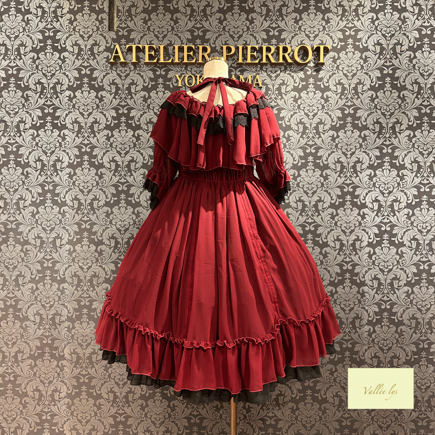[Vallee Lys] Vallelis祝福的面纱礼服白色/波尔多/紫色/海军/黑色