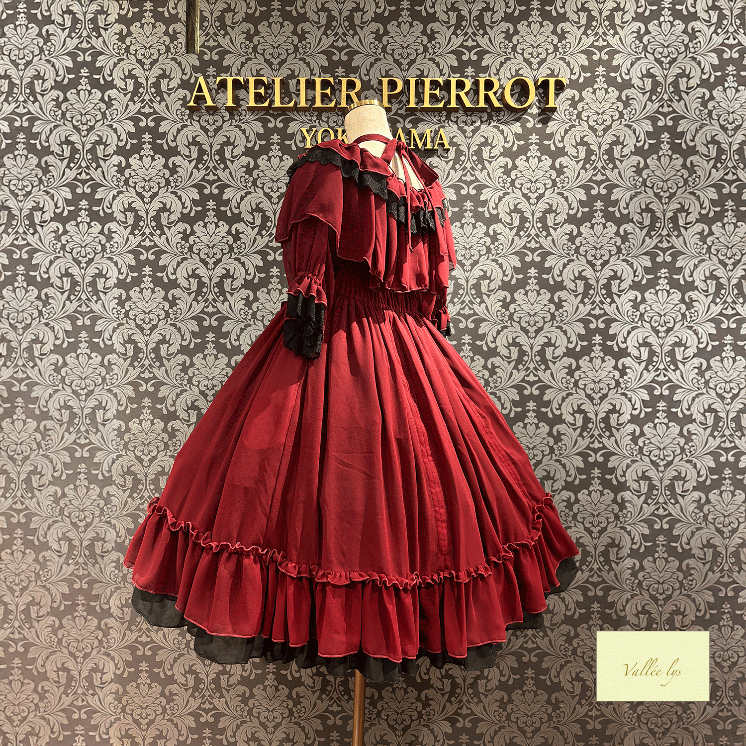 [Vallee Lys] Vallelis祝福的面纱礼服白色/波尔多/紫色/海军/黑色