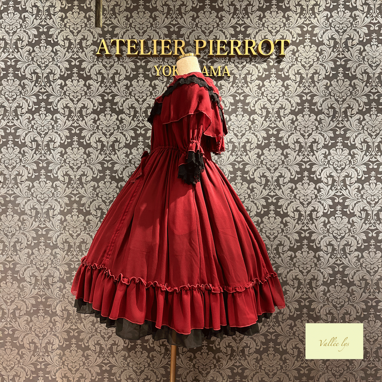 [Vallee Lys] Vallelis祝福的面纱礼服白色/波尔多/紫色/海军/黑色