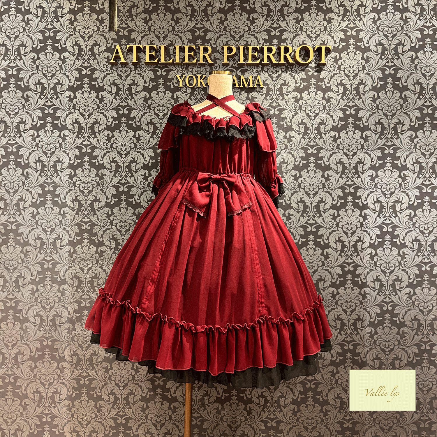 [Vallee Lys] Vallelis祝福的面纱礼服白色/波尔多/紫色/海军/黑色
